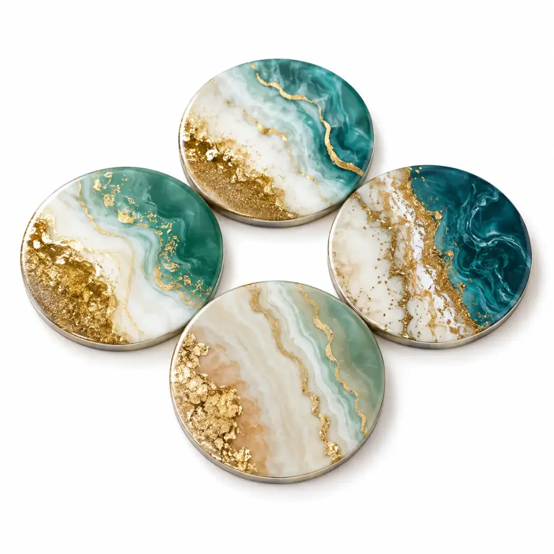 Resin Art Coasters