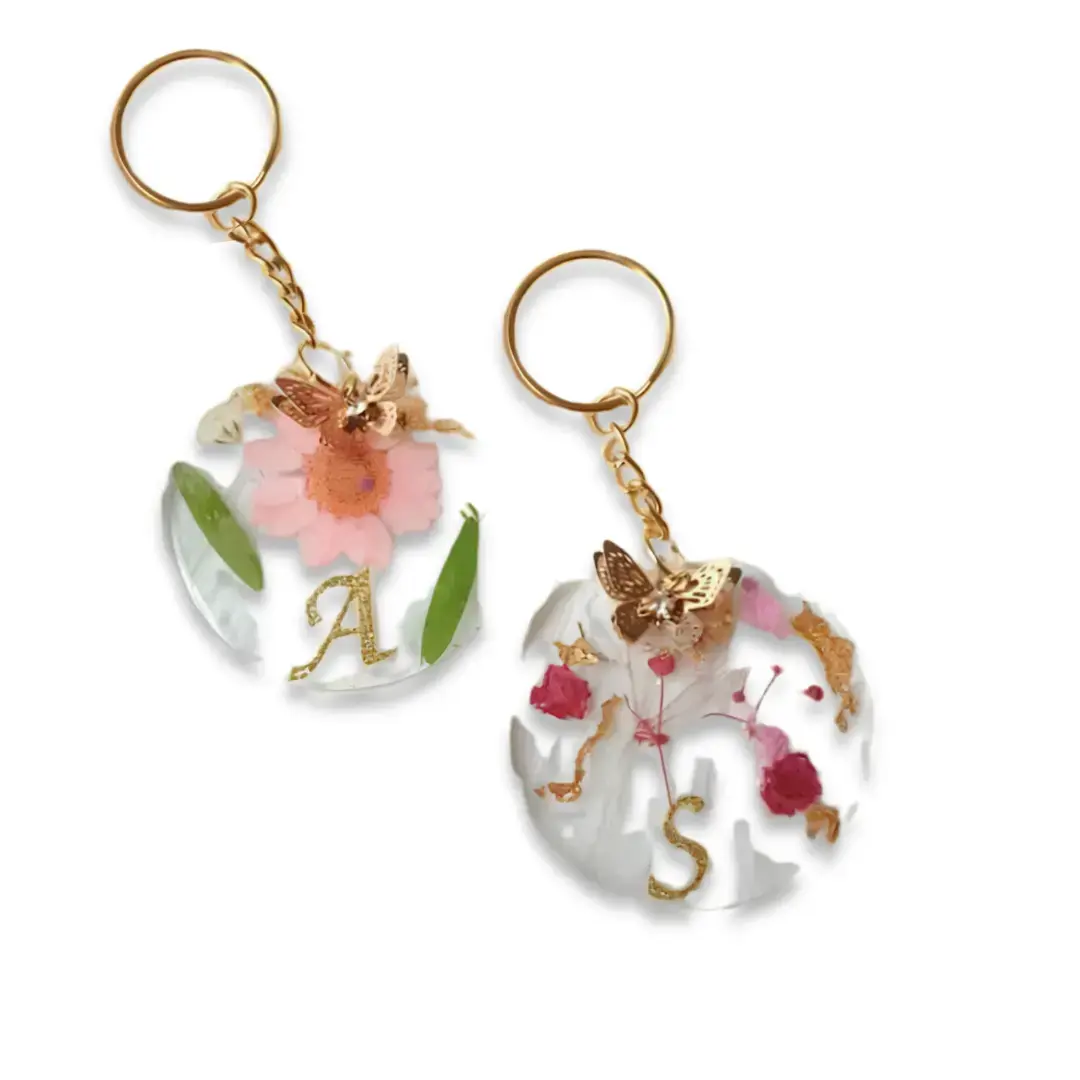 Couple Resin Resin Keychains
