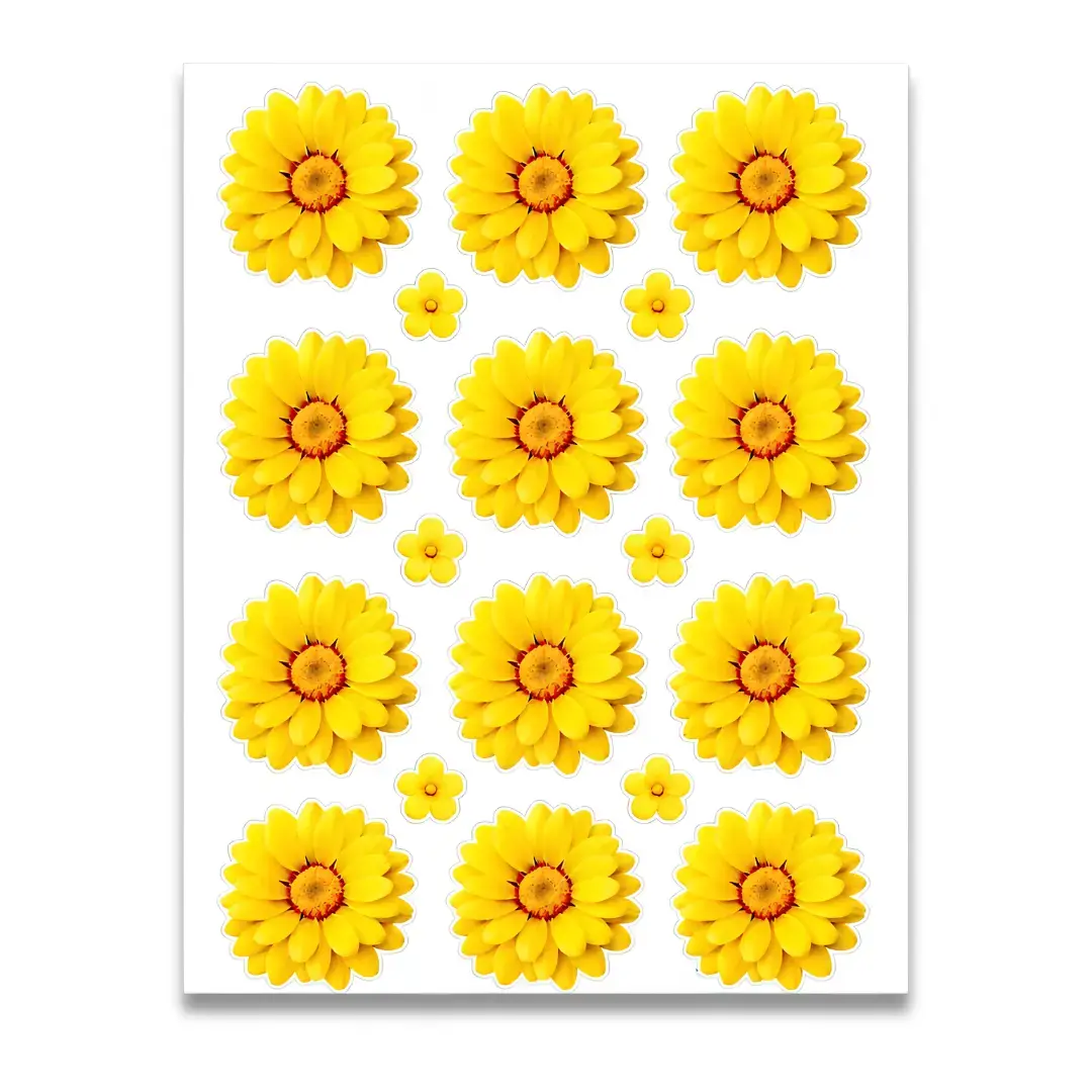 Premium Light Yellow Shade UV DTF Sticker for Resin Art