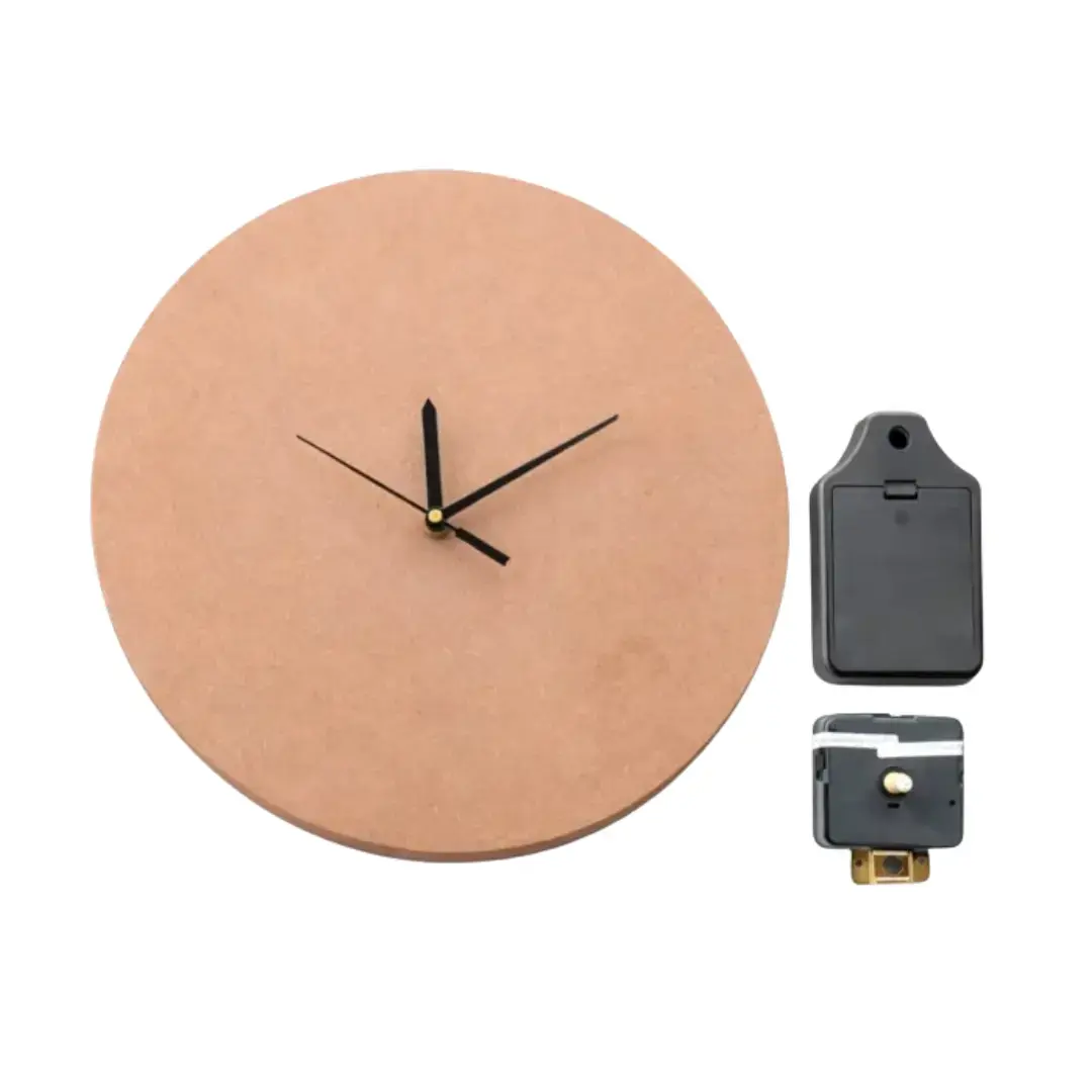 11.5″ Clock Set with Black Hands – DIY Resin Wall Clock Kit with Clock