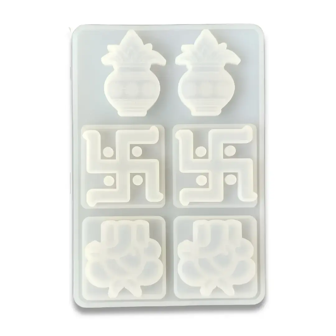 Swastik Kalash Ganesh Mold For Resin Art
