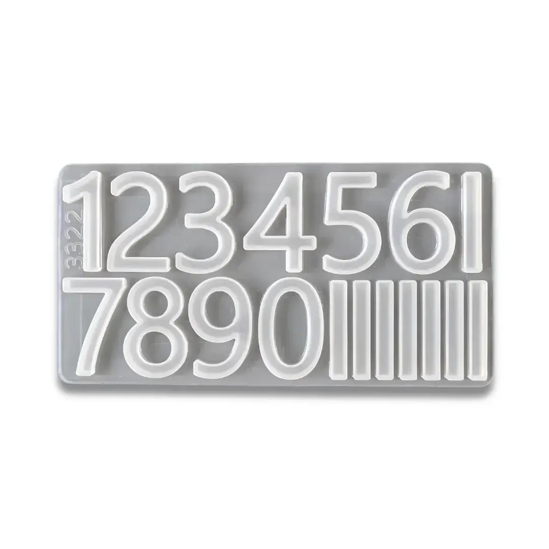 Numerical Number Silicone Mould – Resin Number Casting Mould for DIY Crafts