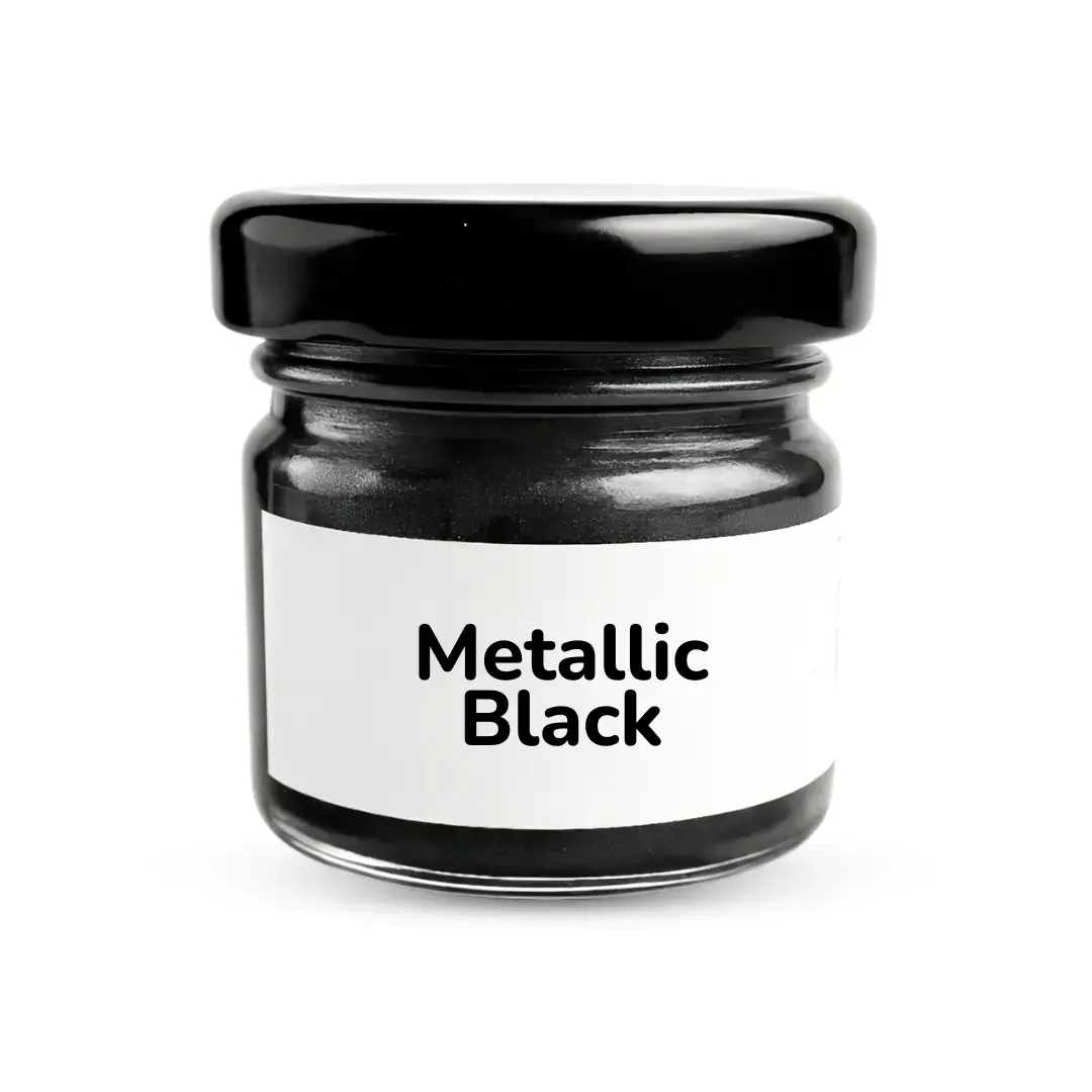 Metallic Black Gel Pigment – Premium Shimmer Color Paste for Resin Art