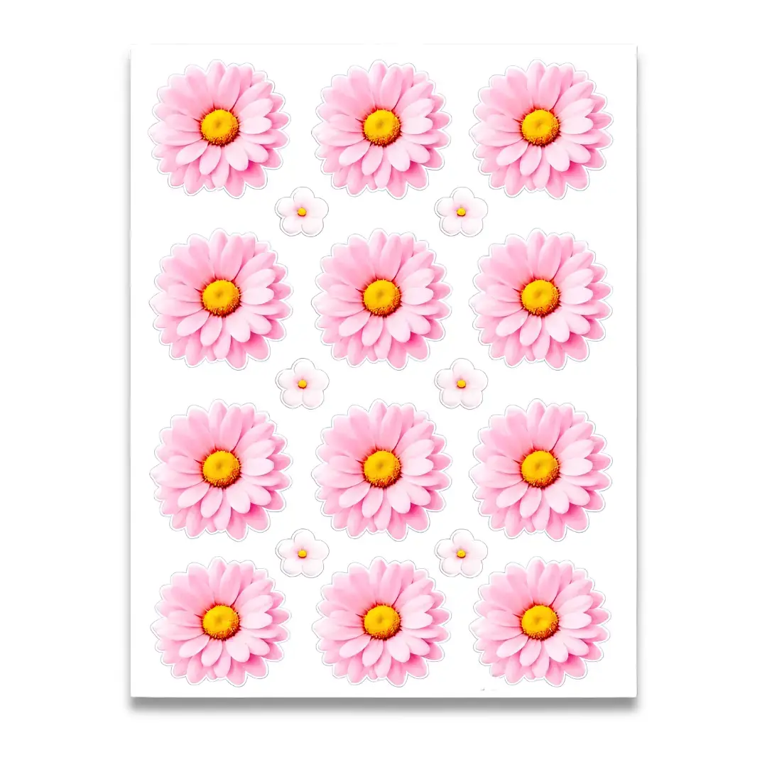 Premium Baby Pink Shade UV DTF Sticker for Resin Art